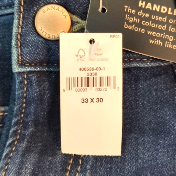 Bundle of 2 Banana Republic Men's jeans, 33x30 NWT Athletic Fit - Picture 2 of 10